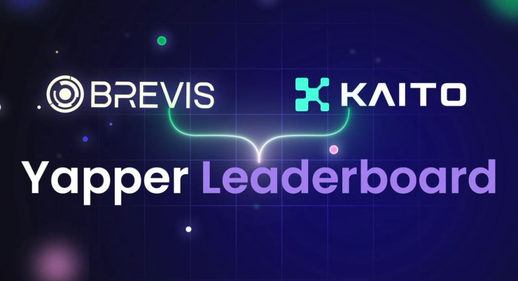 Brevis Yapper Leaderboard Launches on Kaito: Privacy-Preserving InfoFi